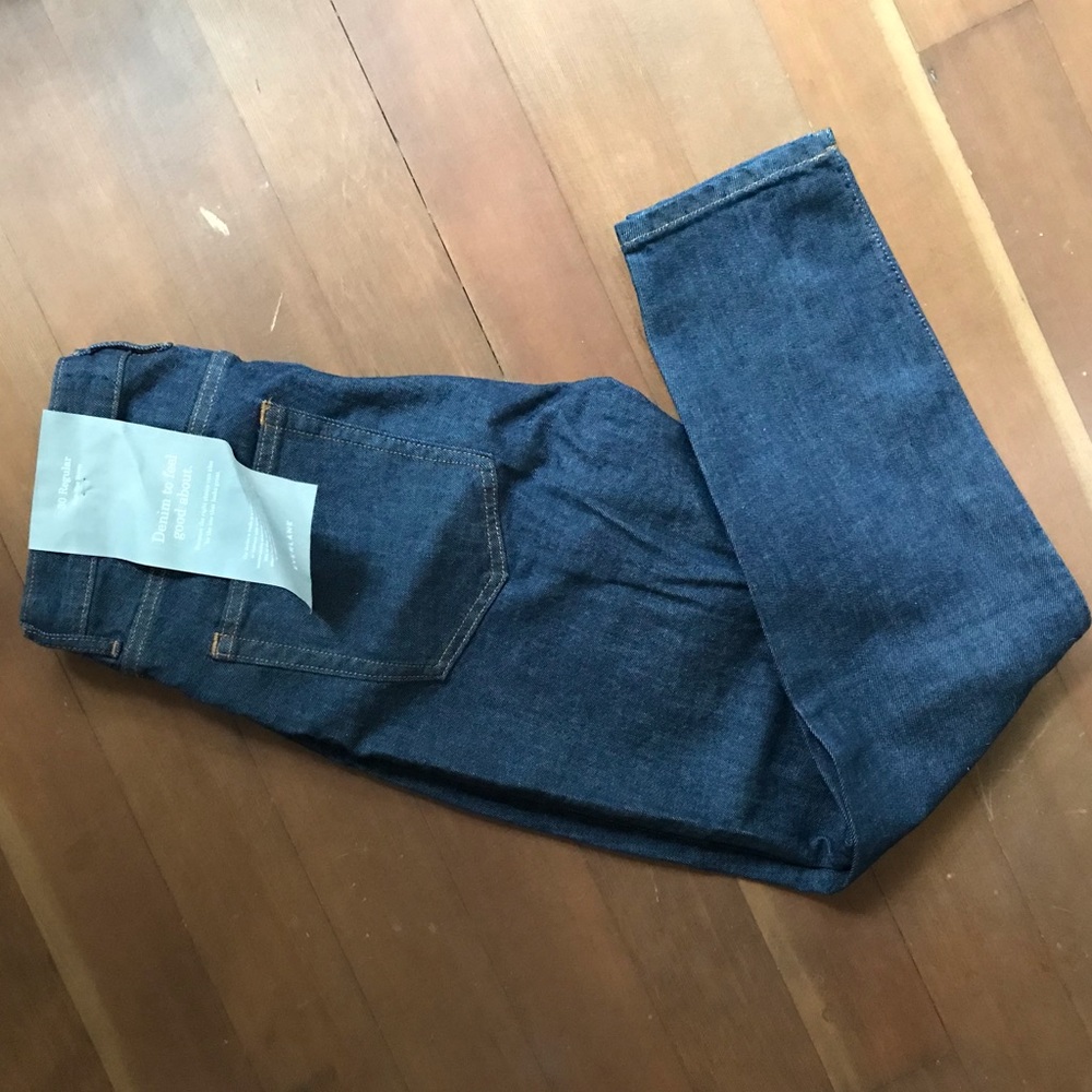 Everlane High Rise Skinny Jean Dark Wash